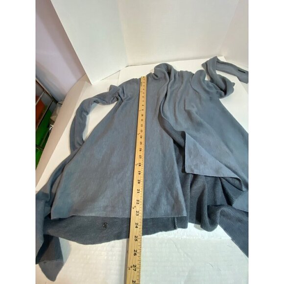 Lululemon Reflection Heather Gray Open Cardigan Wrap High Low Hem Women's Size 2 - Picture 6 of 9